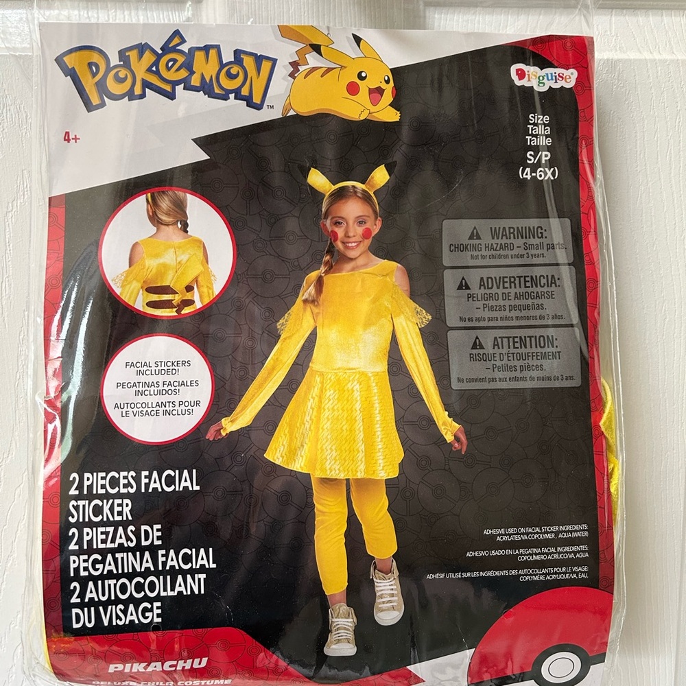 Girls Pikachu Costume